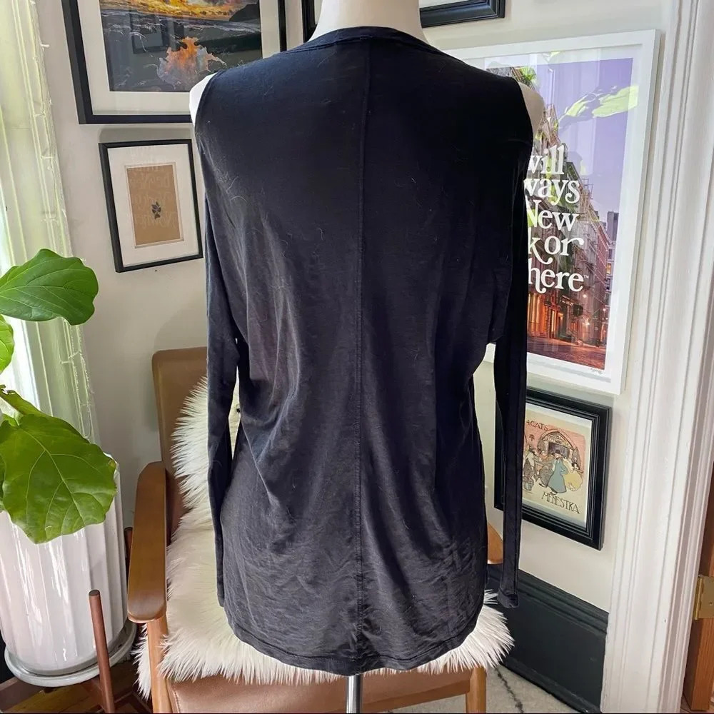 AllSaints Aino Shoulder Cut Out Top - Picture 7 of 8